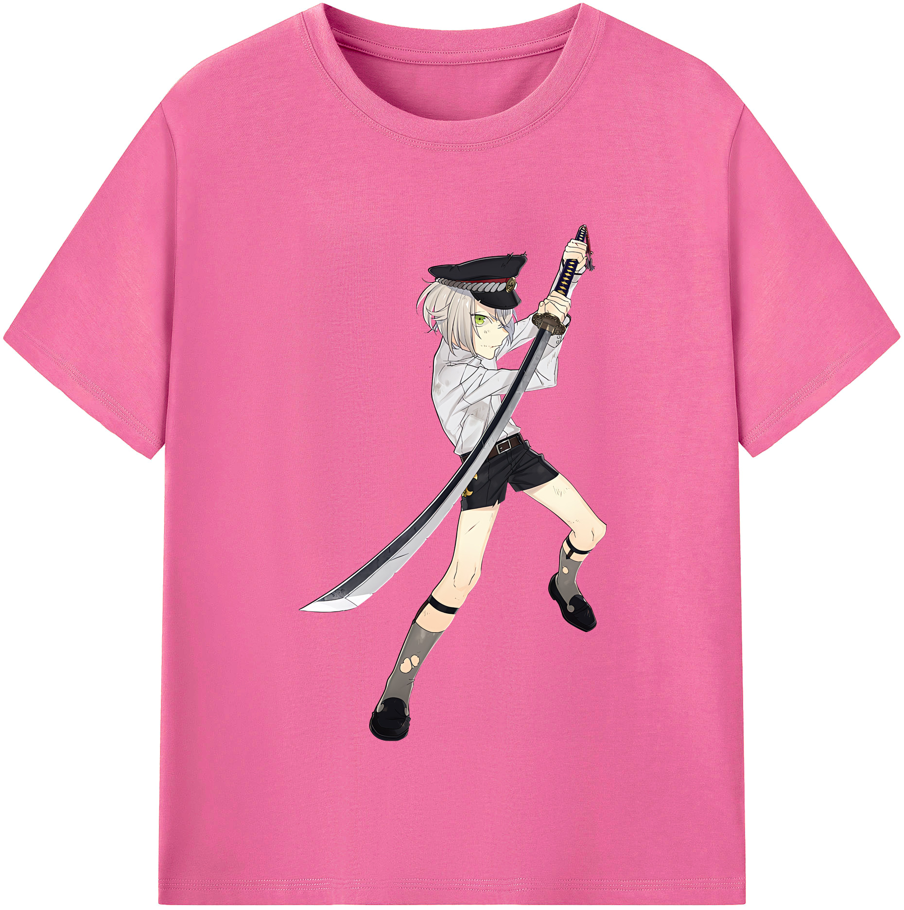 （画像用） 刀剣乱舞 Touken Ranbu レディースカジュアルプリントTシャツ（綿100％）